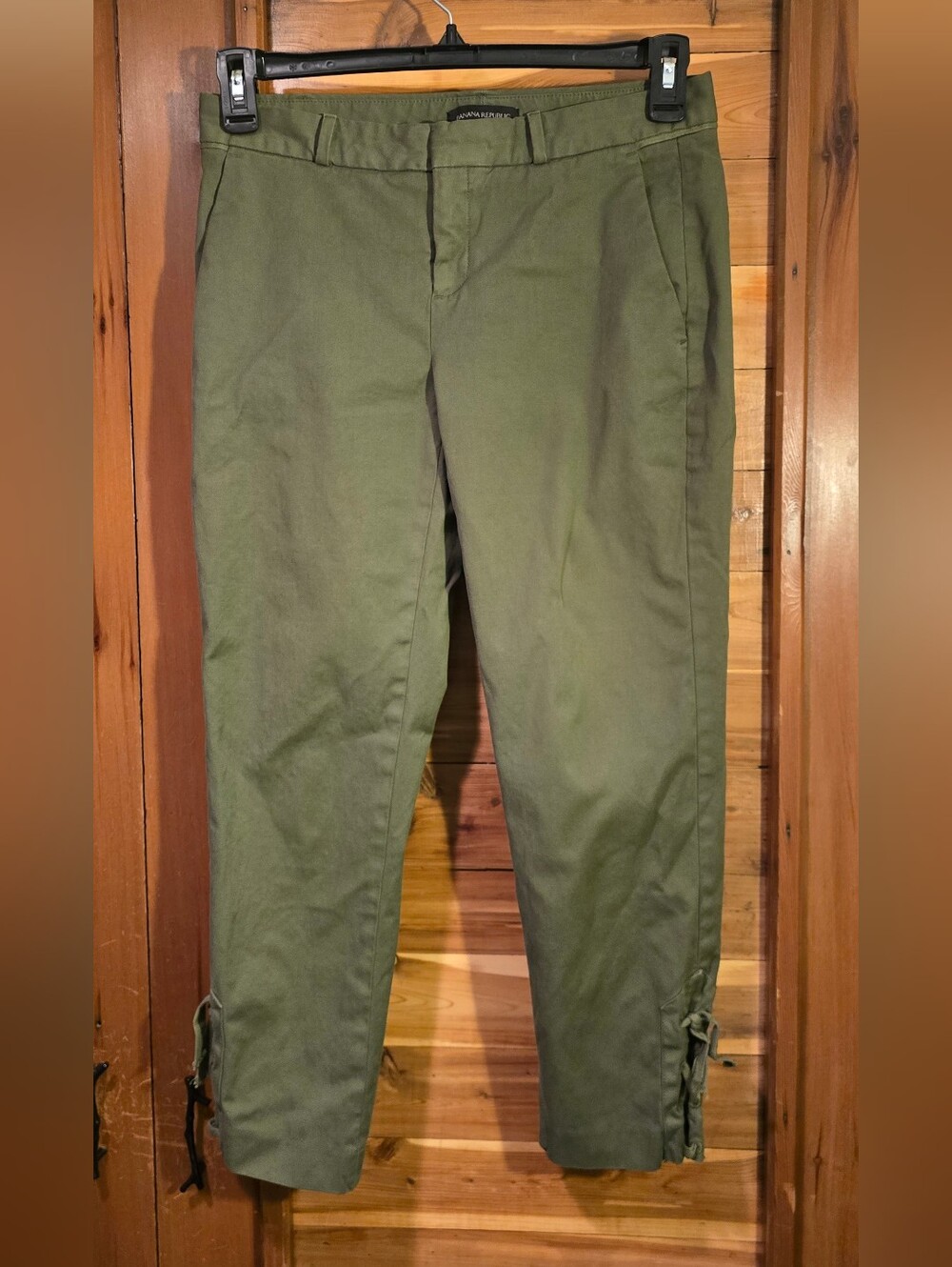 Banana Republic Olive Utility Crop Pants